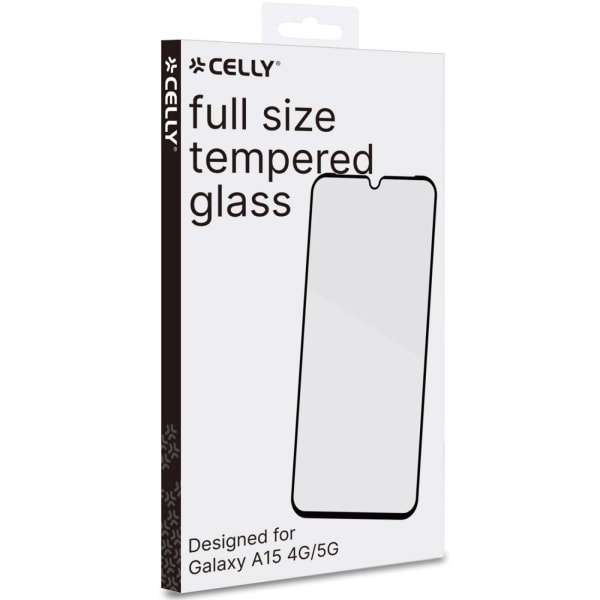 Celly Full Glass Skärmskydd Härdat glas Galaxy A15 4G / A15 5G Transparent