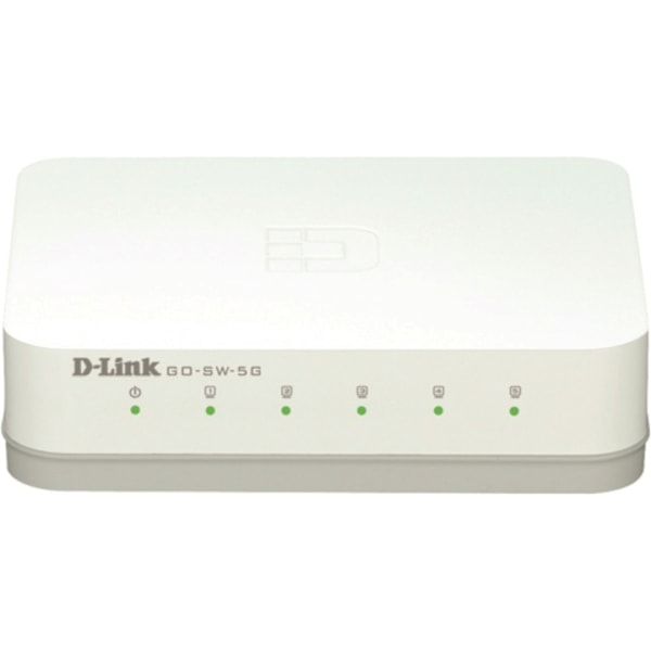 D-link 5-Port Gigabit Easy Desktop Switch, kytkin 5x10/100/1000, musta