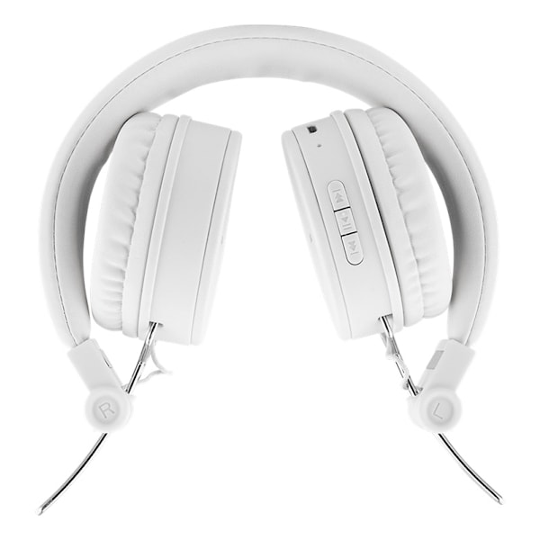 STREETZ Foldable on-ear BT headset, 3.5 mm, white Vit