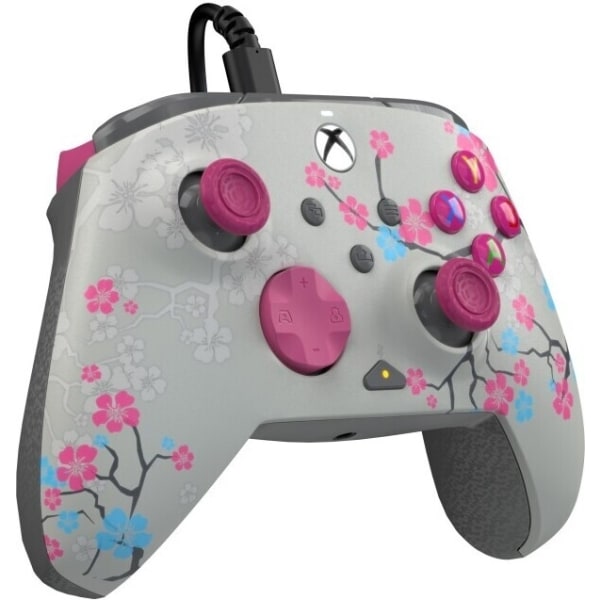 PDP Gaming Rematch Wired Controller - Blossom (Glow In Dark) - t