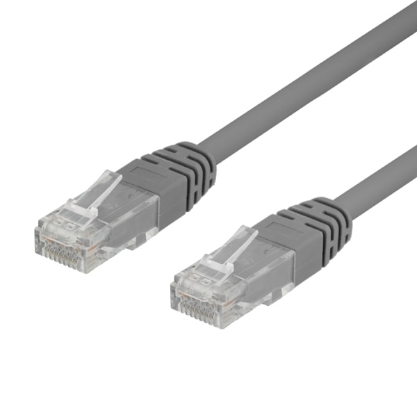 Deltaco 50-pack U/UTP Cat6 patch c., 0,5m, Delta-certif, LSZH, grey