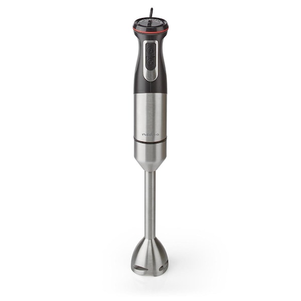 Nedis Hand Blender | 800 W | Hastighedsindstillinger: Variabel hastighedskontrol | Chopper | Aluminium / Sort