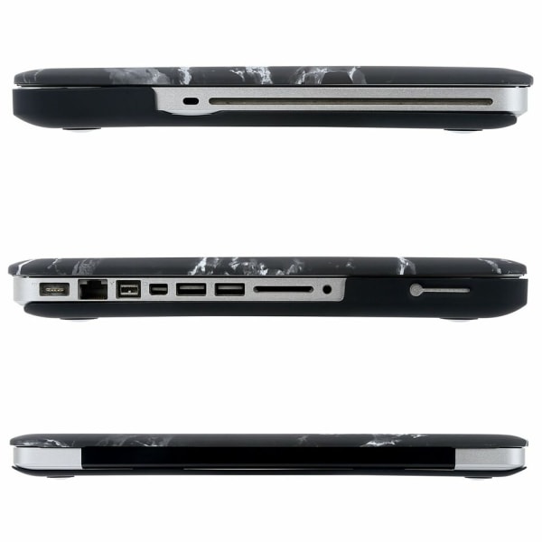 Hårdplastskal till MacBook Pro 15.4"  A1707/A1990 Marmor (Svart)