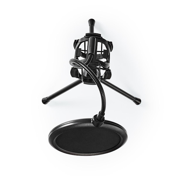 Nedis mikrofonstativ | Ben | Diameter på hållare: Enligt 40 mm mm | ABS / Metall | Svart