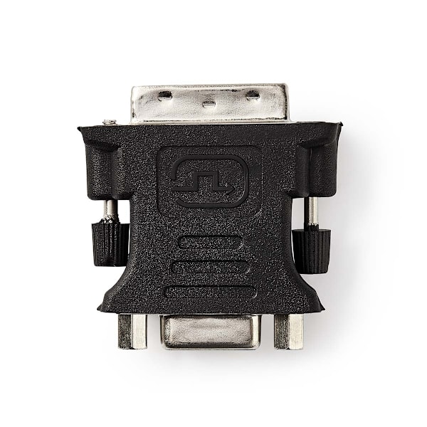 Nedis DVI-sovitin | DVI-I 24+5-Pin Uros | VGA Naaras | Niklattu | Suora | PVC | Musta | Laatikko