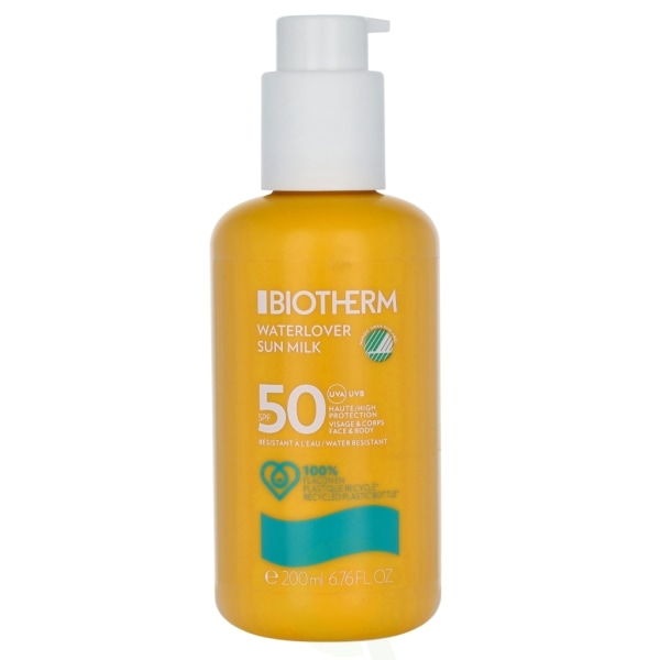 Biotherm Waterlover Sun Milk w/Pump SPF50 200 ml Face & Body