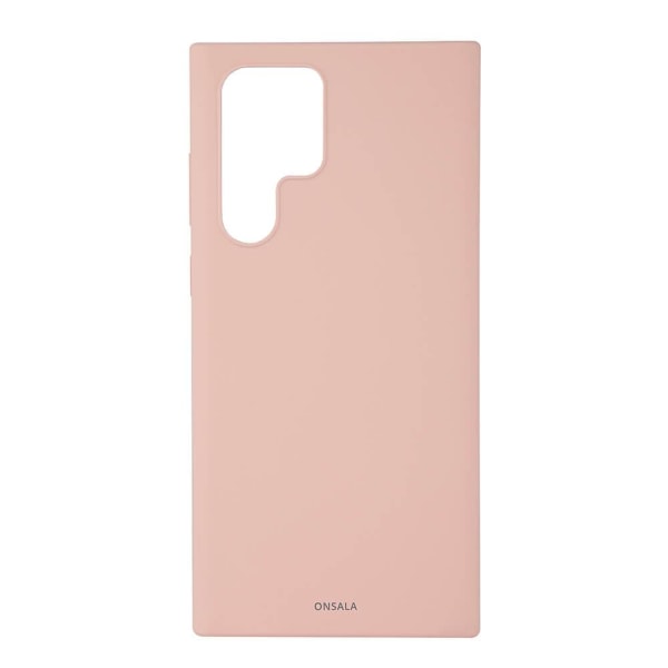 Onsala Suojakuori Silikooni Sand Pink - Samsung S22 Ultra Rosa