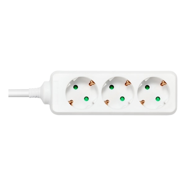 DELTACO outlet 3xCEE 7/3 1xCEE 7/7 1,5m white