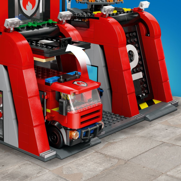 LEGO City Fire 60414  - Brandstation med brandbil