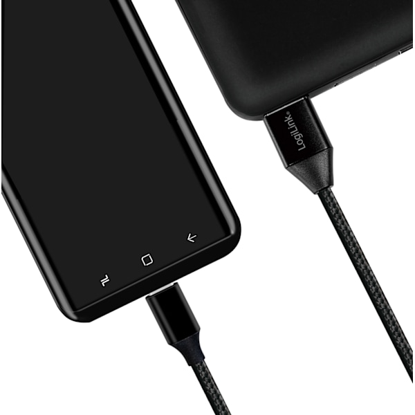 LogiLink USB-USB-C Ladd/synk-kabel 15W