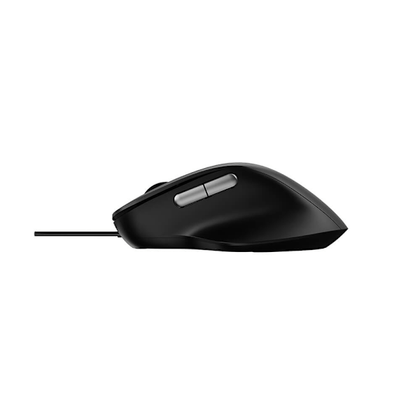 Rapoo Mus N500 USB-kablet Lydløs Optisk Sort