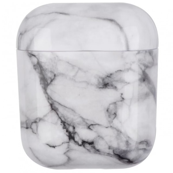 Skyddsfodral i Marmormönster till Apple Airpods, Ljusgrå