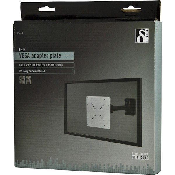 VESA-muunnin,  75x75/100x100mm > 120x180/200x100/200x200mm