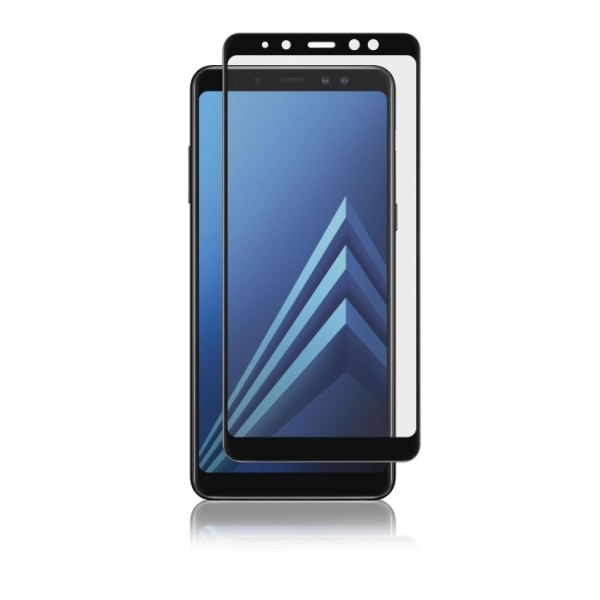 panzer Samsung Galaxy A8 2018, Curved Glass, Black Transparent,Svart