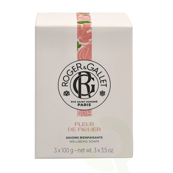 Roger & Gallet Fleur De Figuier Giftset 300 gr, Soap Bar - 3x100gr