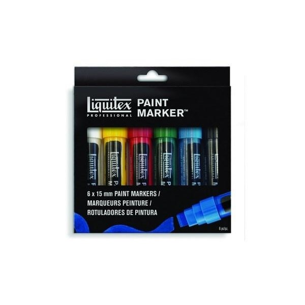 LIQUITEX Paint Marker Wide 6 Set