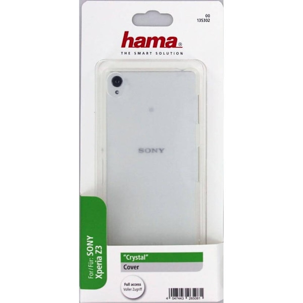 Hama Mobilskal Crystal Xperia Z3 Transparent Transparent