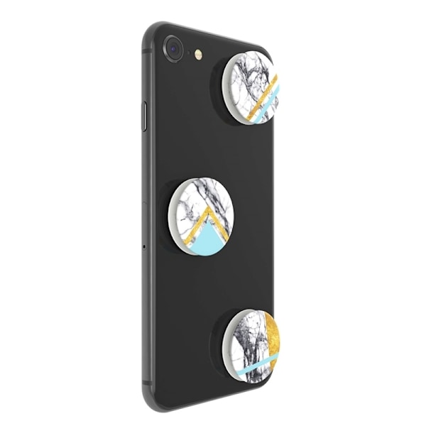 PopSockets White Marble Glam  Aftagelige MINI Grip 3-pak