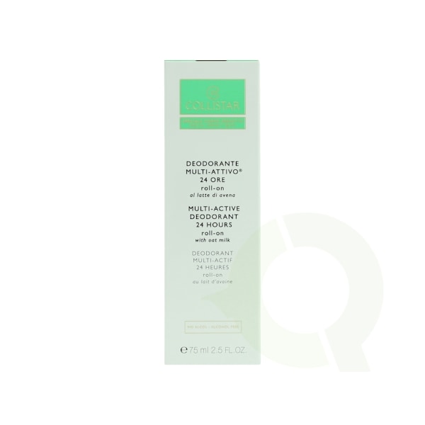 Collistar Multi-Active Deo 24H Roll On 75 ml Alcohol Free - With Oat Milk