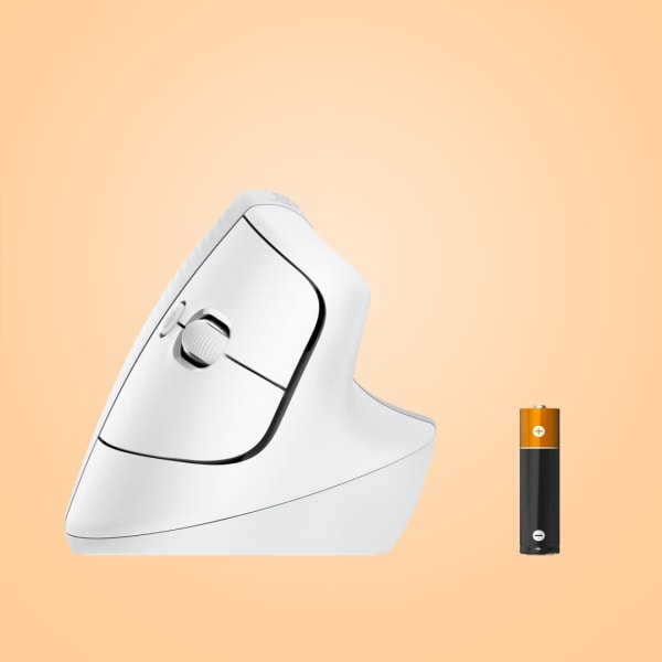Logitech Lift til Mac Vertikal Ergonomisk Mus, Off-White/Pa