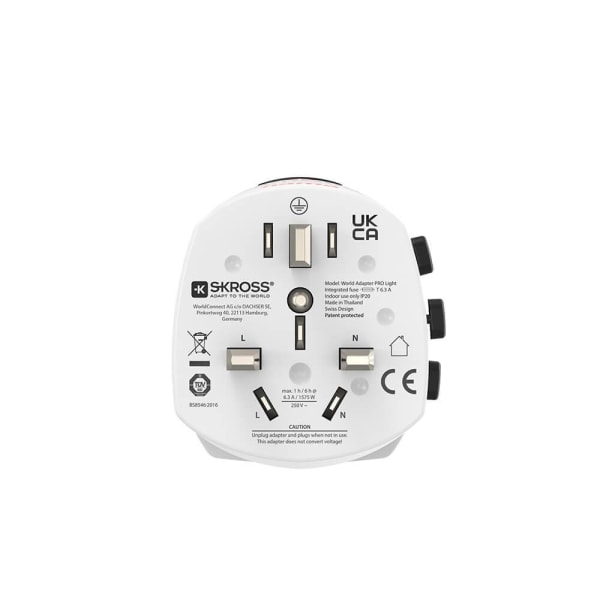 HAMA World Travel Adapter Pro Light 3-pin