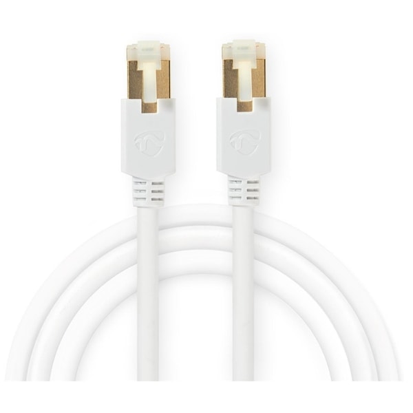 Nedis CAT6 Nätverkskabel | RJ45 hane | RJ45 hane | S/FTP | 10.0 m | Rund | LSZH / PVC | Vit | Kartong med fönster