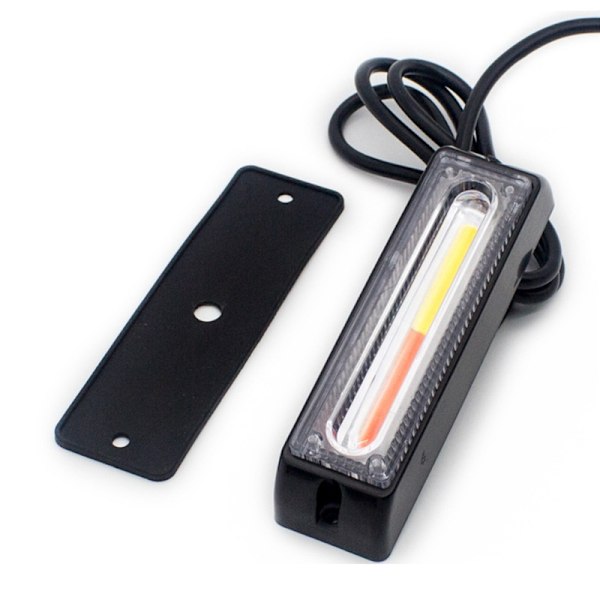 LED-varningsljus COB för fordon 12-24V, Orange