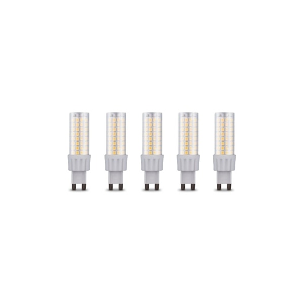 LED-lampa, G9, 8W, 230V, 4500K, 5-pack, Vit neutral