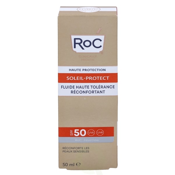 ROC Soleil-Protect High Tolerance Fluid SPF50+ 50 ml Comforts Sensitive Skin