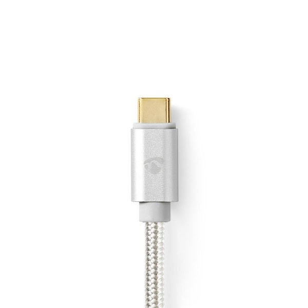 Nedis USB-C™ Adapter | USB 3.2 Gen 1 | USB-C™ Han | HDMI™ Stik | 4K@60Hz | 18 Gbps | 2.00 m | Runde | Guldplateret | Flettet / Nylon | Aluminium | Cov