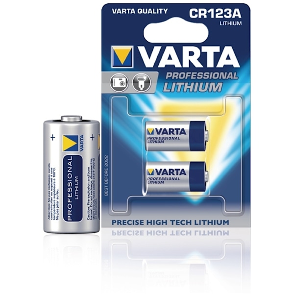 Varta Litium Tionyylikloridi Paristo ER14505 | 3 V DC | 1430 mAh | 2 - Läpipainopakkaus | Harmaa / Hopea