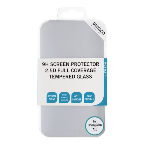 DELTACO screen protector , Samsung Galaxy A10, 2.5D full coverage Transparent