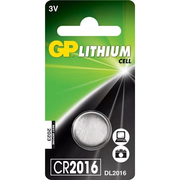 GP CR2016 Lithium Coin, 1 Pack (B)