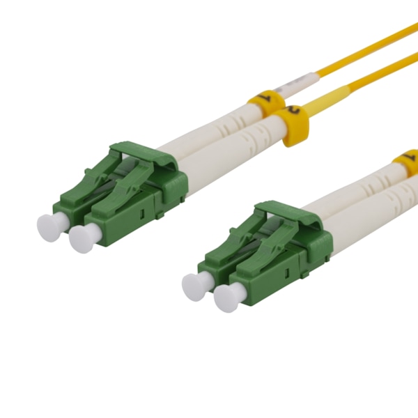Deltaco OS2 Fiber cable, LC – LC, duplex, singlemode, APC, 10m