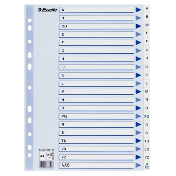 ESSELTE Register Non-Stop A4/A-Ö Vit
