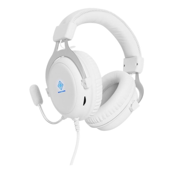 WHITE LINE WH85 Stereo gaming headset, 57 mm drivere, hvid