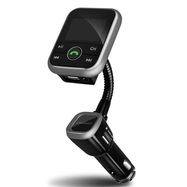 FM-sender med Bluetooth-håndfri og billader, 2.1A, Sort