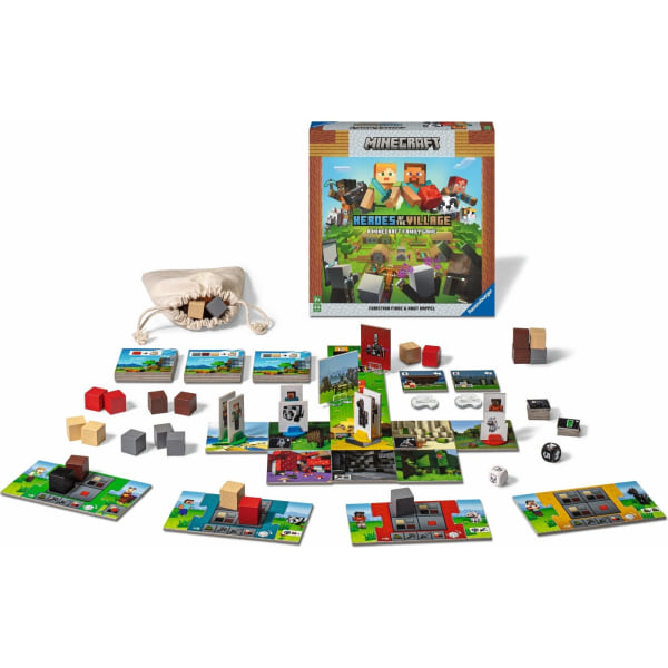 Ravensburger Minecraft Heroes - Save The Village -lautapeli