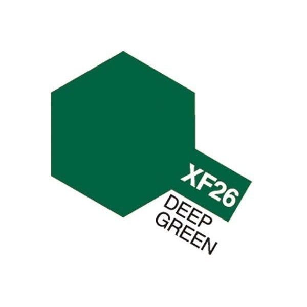 TAMIYA Acrylic Mini XF-26 Deep Green (Flat) Grön