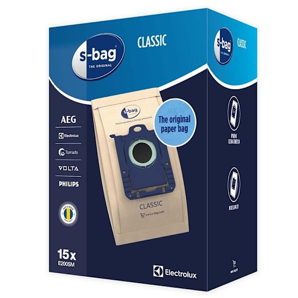 Electrolux E200SM s-bag Dammsugarpåse 15 st