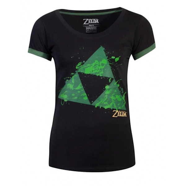 Zelda - Triforce Splatter Dame T-shirt, XL