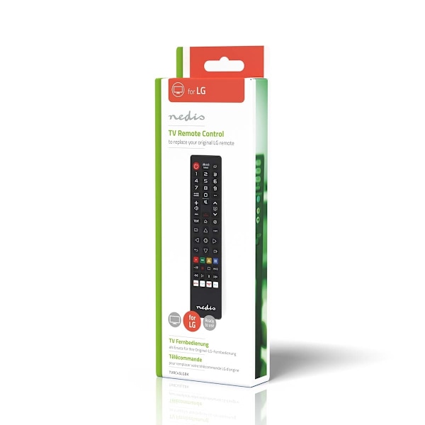 Nedis Ersättnings Fjärrkontroll | Passar till: LG | Förprogrammerad | 1 Enhet | Amazon Prime / Disney + Button / Netflix Knapp / Rakuten TV Button | I