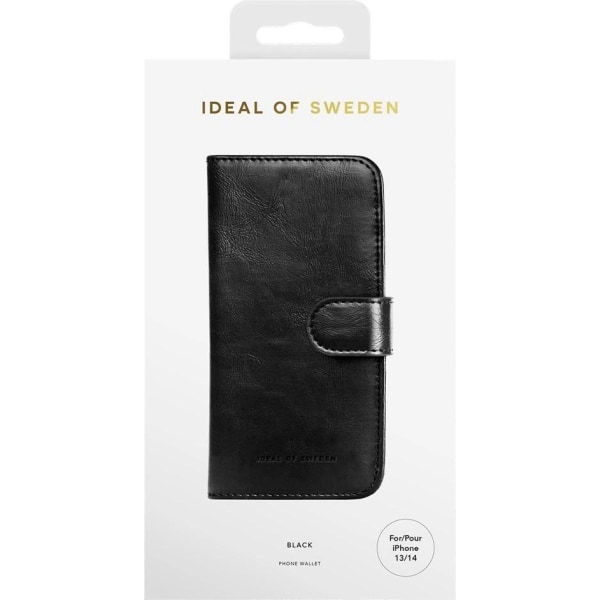 IDEAL OF SWEDEN Plånboksfodral till iPhone 14 Plus, Svart Svart
