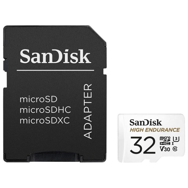 SANDISK MicroSDHC 32GB High Endurance med adapter