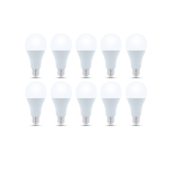 LED-Lampa E27, A65, 15W, 230V, 4500K 10-pack, Vit neutral