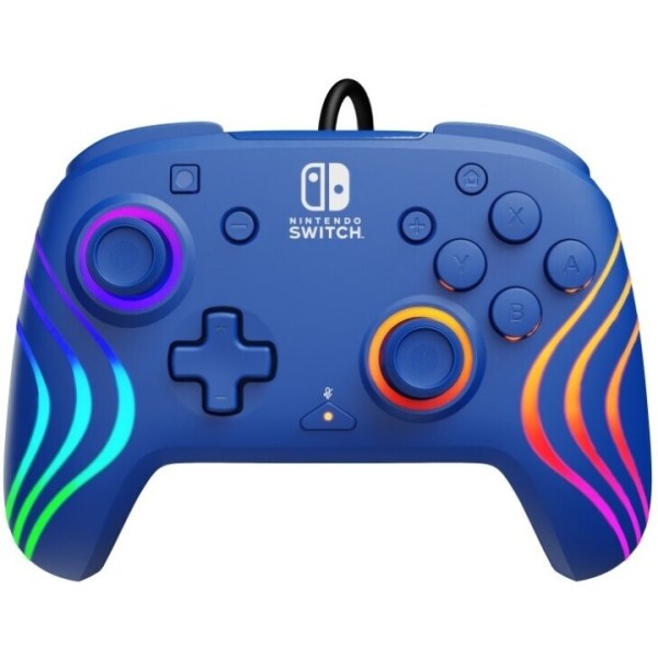 PDP Gaming Afterglow Wave Wired Controller - trådbunden spelkontroll, blå, Switch