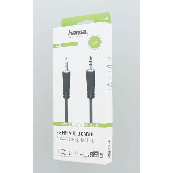 Hama Audiokabel 3.5mm-3.5mm 5.0m