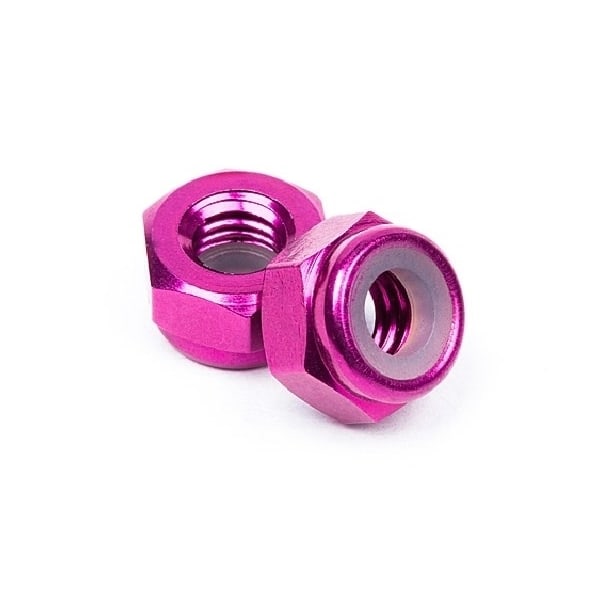 Aluminum Lock Nut M4 (Purple/10Pcs)