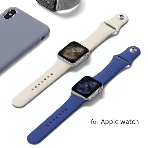 Silikonearmbånd til Apple Watch 42/44mm, Turkis