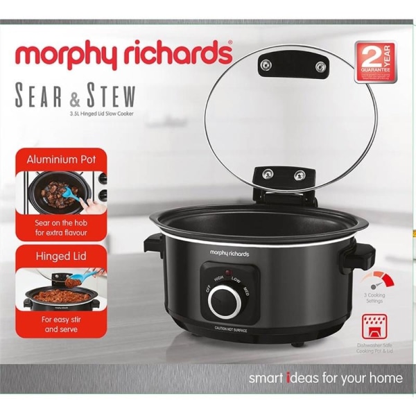Morphy Richards Slow Cooker Sear And Stew 3,5L Fällbart Lock
